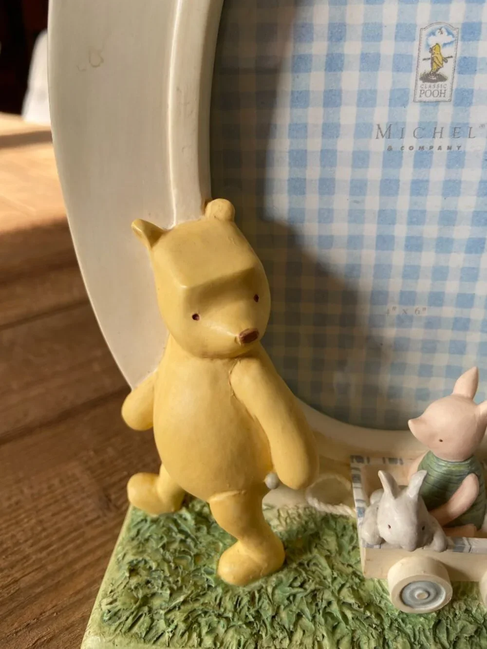 classic Winnie the Pooh picture frame, vintage Pooh nursery decor